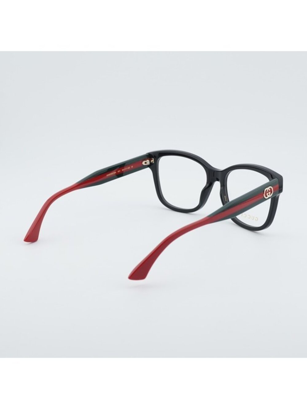 Gucci GG0038ONN 001 Eyeglasses Black 54mm Square Frame - Picture 4 of 12